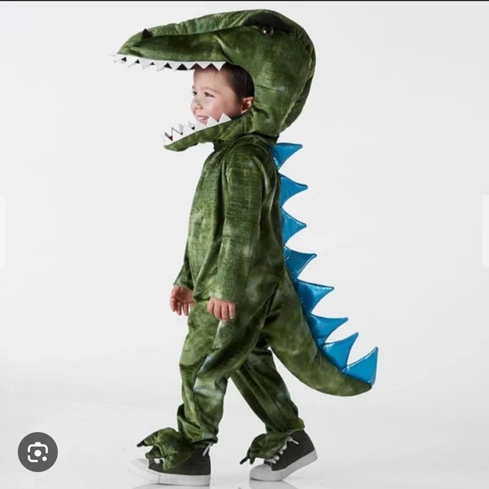 Pottery Barn Kids Green TRex Dinosaur Costume